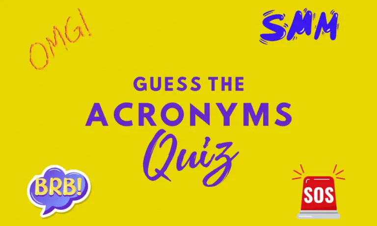 Acronyms Quiz