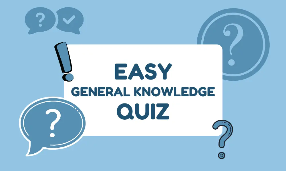 Easy General Knowledge Quiz Printable - Reverasite