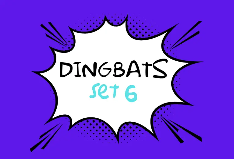 Dingbats Set 6
