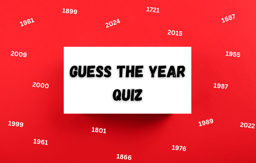 Guess The Year Quiz Questions & Answers 2025