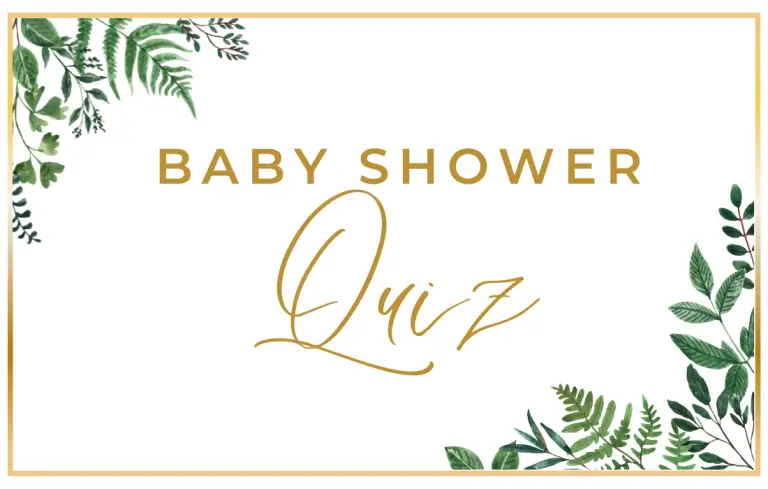 free baby shower quiz 1